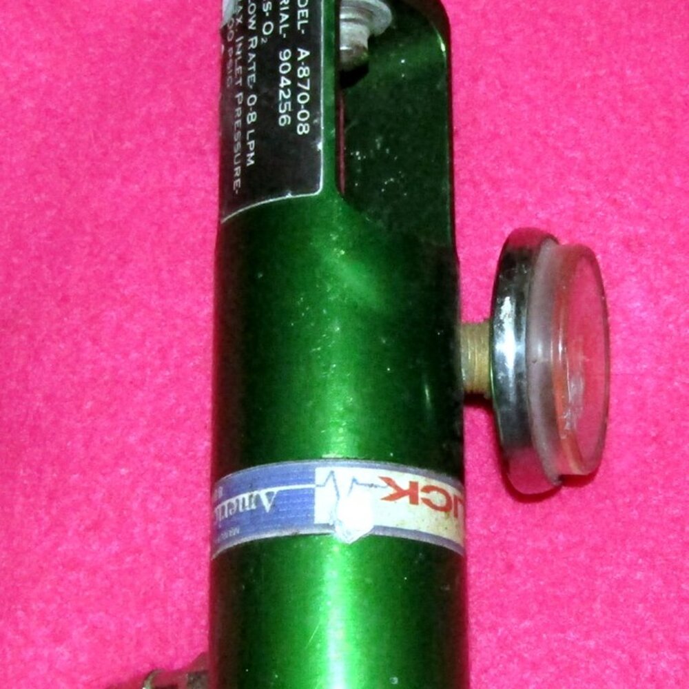Oxygen Tank Valve Regulator Flow Rate 0-8 LPM Model A-870-08
